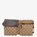 Gucci GG Beige/Brown Monogram Canvas Belt Bag