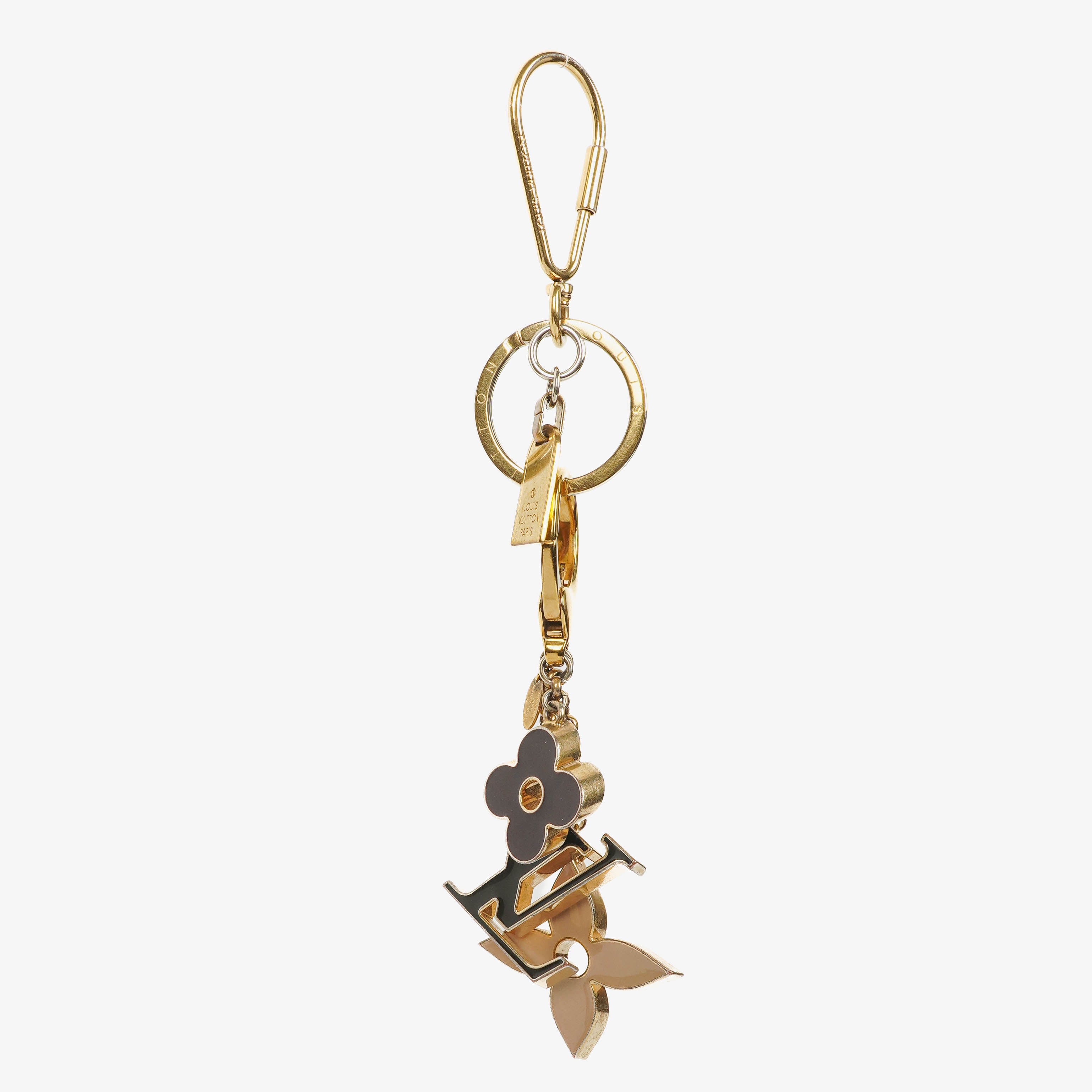 Louis Vuitton Fleur de Monogram Bag Charm and Key Chain With Mini Travel Key Holder&nbsp;