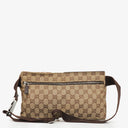 Gucci GG Beige/Brown Monogram Canvas Belt Bag