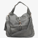 Gucci Grey Leather New Jackie Hobo Bag