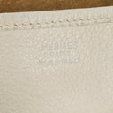 Hermes Evelyne I 30 White Clemence Leather Shoulder Bag
