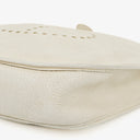 Hermes Evelyne I 30 White Clemence Leather Shoulder Bag