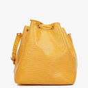 Louis Vuitton Petit Noe Yellow EPI Leather Shoulder Bag