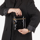 Chanel Black Patent Leather Vanity Case