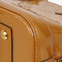 Louis Vuitton Alma BB Beige Monogram Vernis Leather Handbag