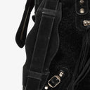 Balenciaga Shearling Motocross Classic City Bag