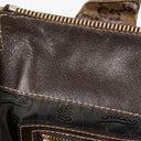 Gucci Hysteria GG Crystal Coated Canvas Beige/Ebony Top Handle Bag