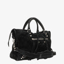 Balenciaga Shearling Motocross Classic City Bag