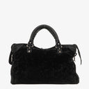 Balenciaga Shearling Motocross Classic City Bag