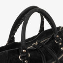 Balenciaga Shearling Motocross Classic City Bag