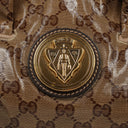 Gucci Hysteria GG Crystal Coated Canvas Beige/Ebony Top Handle Bag