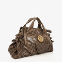 Gucci Hysteria GG Crystal Coated Canvas Beige/Ebony Top Handle Bag