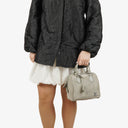 Sac à main Louis Vuitton Speedy Cube PM Illusion édition limitée en suède gris