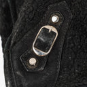 Balenciaga Shearling Motocross Classic City Bag