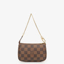 Louis Vuitton Mini Pochette Accessoires Damier Ebene Clutch Handbag