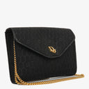 Christian Dior Black Honeycomb Chain Shouder Bag