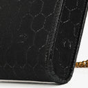 Christian Dior Black Honeycomb Chain Shouder Bag