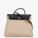 Hermes Herbag Natural/Black Vache Hunter Criss Viking 2 In 1 Bag