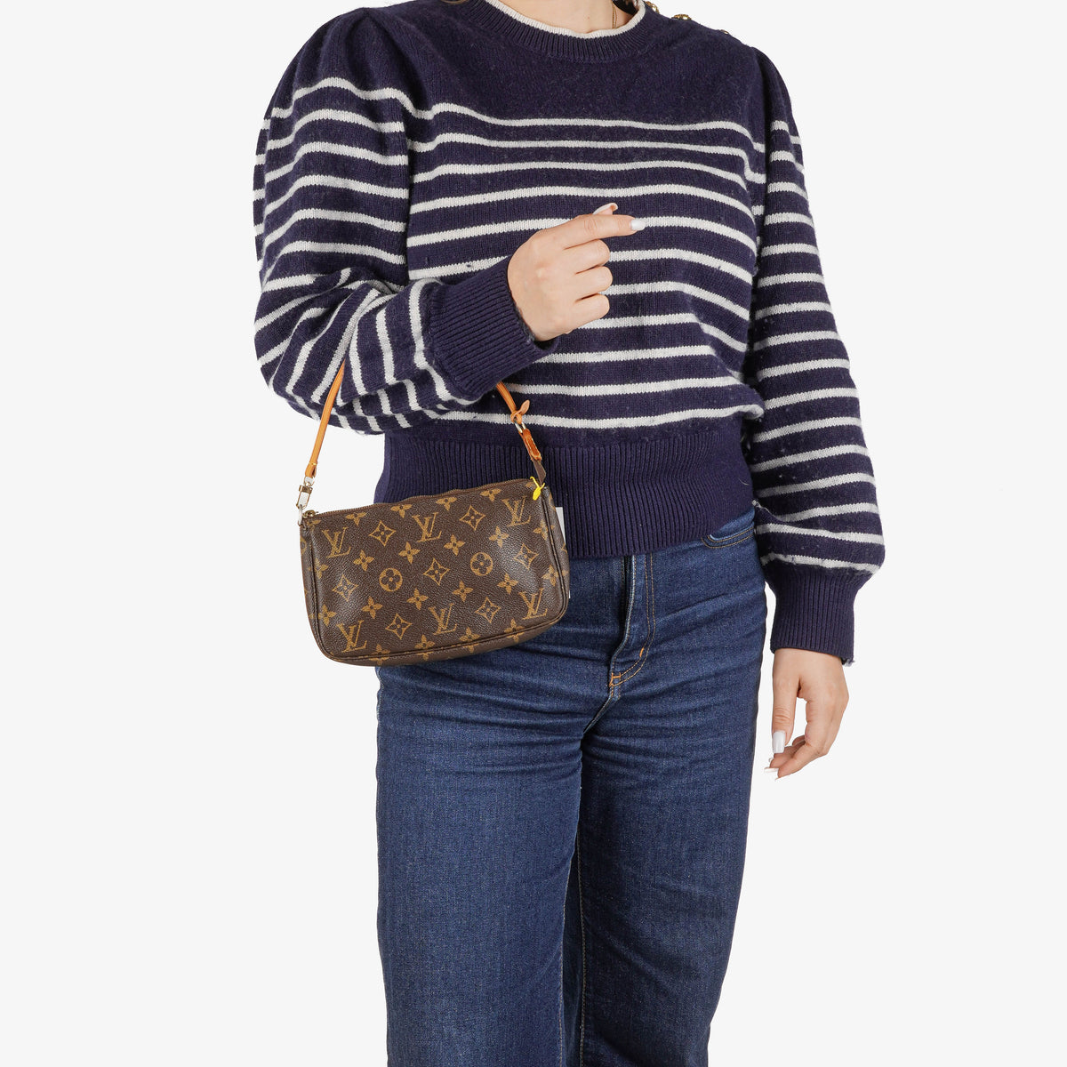 Louis Vuitton Pochette Accessoires Monogram Canvas Clutch Handbag