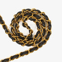 Chanel Liten Classic Enkel Flikväska Svart Quiltad Lammnappa med 24K Guldpläterad Metall