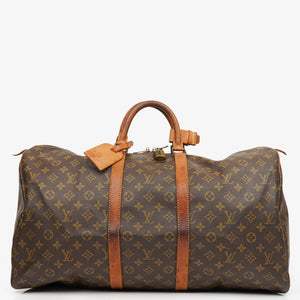Louis Vuitton Keepall 55 Monogram Canvas Travel Bag