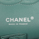 Chanel Medium Double Flap Bag Blue Quilted Caviar Leather With Silver-Tone Hardware