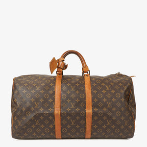 Louis Vuitton Keepall 55 Monogram Canvas Travel Bag
