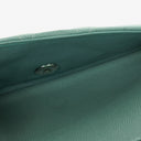 Chanel Medium Double Flap Bag Blue Quilted Caviar Leather With Silver-Tone Hardware