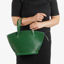 Louis Vuitton Green EPI Leather Saint Jacques PM Shoulder Bag