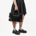 Balenciaga Shearling Motocross Classic City Bag