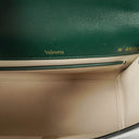 Valextra Iside Green Leather Handbag