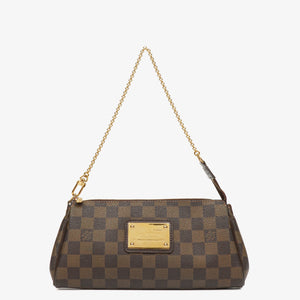 Louis Vuitton Damier Ebene Eva Clutch Bag