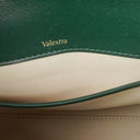 Valextra Iside Green Leather Handbag