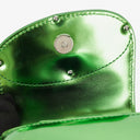 Diesel Green Metalic Mirrored Leather 1DR-XS-S Mini Bag
