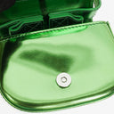 Diesel Green Metalic Mirrored Leather 1DR-XS-S Mini Bag