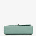 Chanel Medium Double Flap Bag Blue Quilted Caviar Leather With Silver-Tone Hardware