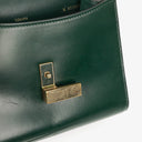 Valextra Iside Green Leather Handbag