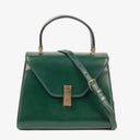 Valextra Iside Green Leather Handbag