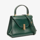 Valextra Iside Green Leather Handbag