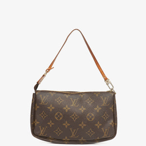 Louis Vuitton Pochette Accessoires Monogram Canvas Clutch Handbag