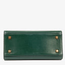 Valextra Iside Green Leather Handbag