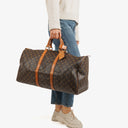 Louis Vuitton Keepall 55 Monogram Canvas Travel Bag