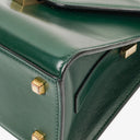Valextra Iside Green Leather Handbag