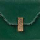 Valextra Iside Green Leather Handbag