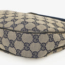 Gucci Charmy Navy GG Canvas Hobo Bag