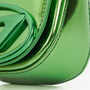 Diesel Green Metalic Mirrored Leather 1DR-XS-S Mini Bag
