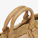 Miu Miu Vitello Beige Satchel Bag