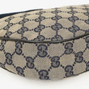 Gucci Charmy Navy GG Canvas Hobo Bag