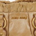 Miu Miu Vitello Beige Satchel Bag
