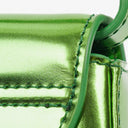 Diesel Green Metalic Mirrored Leather 1DR-XS-S Mini Bag
